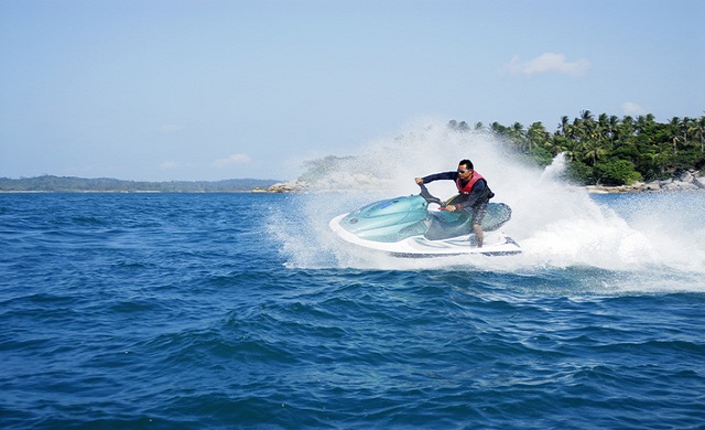 Jet ski ride at Angsana Bintan