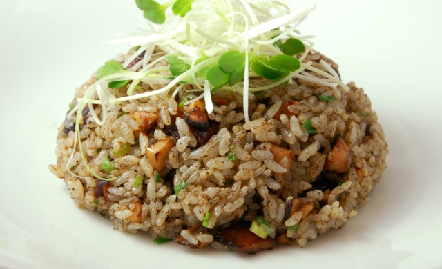 Black pig truffle fried rice at Tampopo 