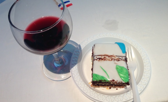 Cake at KLM's Dutch borrel