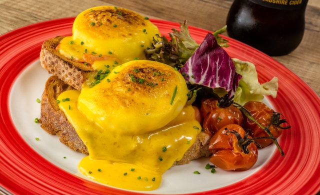 Eggs Benny at Coq & Balls