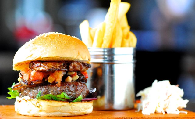 Foie gras burger at Roadhouse