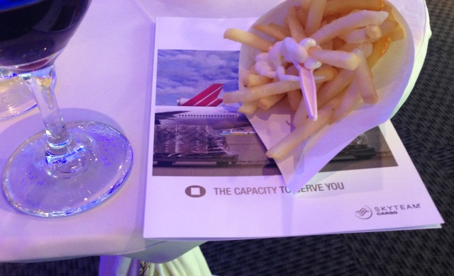 Fries at KLM's Dutch borrel