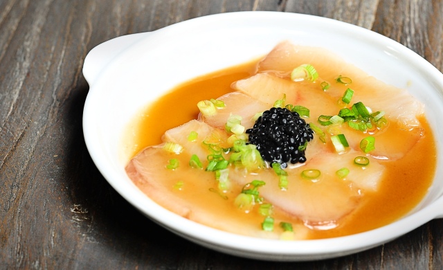 Hamachi & caviar ($15)