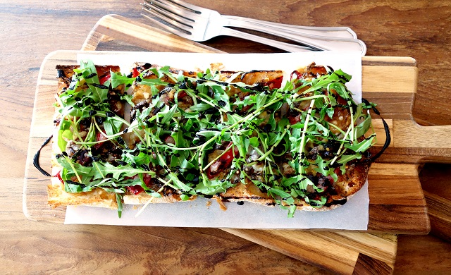 Catalan flatbread with Manchego cheese at My Little Spanish Place