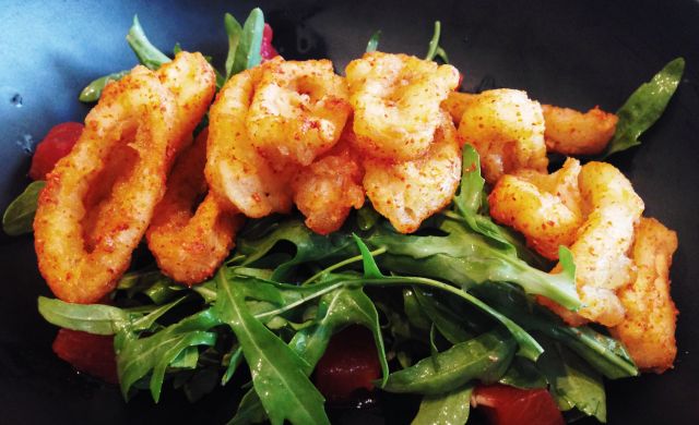 Crispy calamari ($18) at NUVO, Singapore
