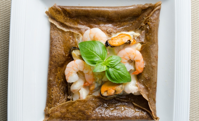 Seafood crepe at Taratata Bistrot
