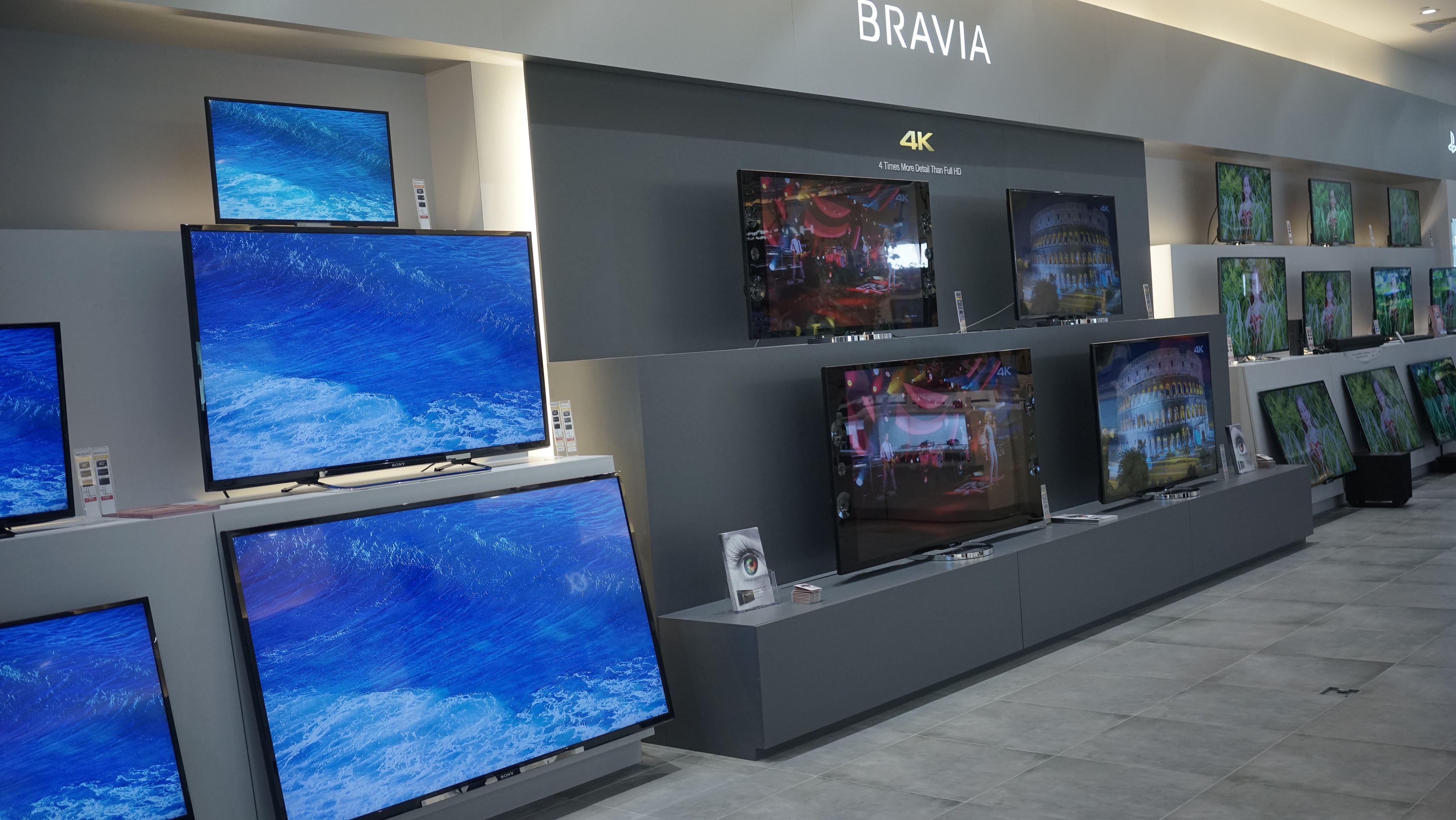 SONY Bravia section, Sony Store, Nex Mall, SIngapore