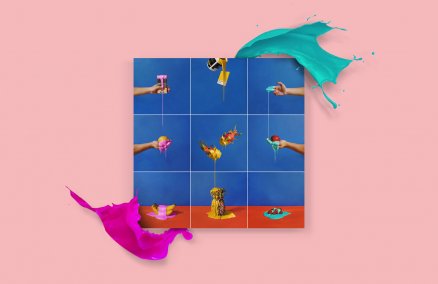 One of Ron's 3x3 pieces on his Instagram feed.