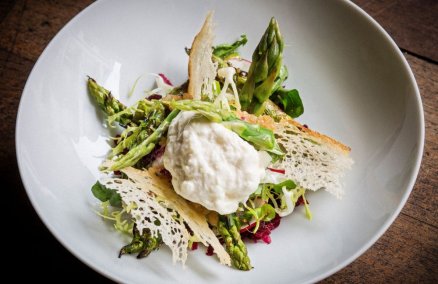 The Study's chargrilled asparagus