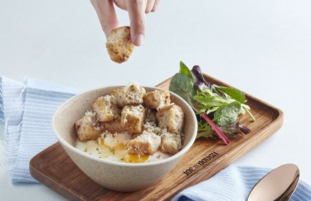 Truffled Egg Cocotte at Joe & Dough