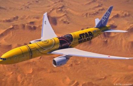 C-3PO ANA Jet. Photo credit: Air Nippon Airways (ANA).