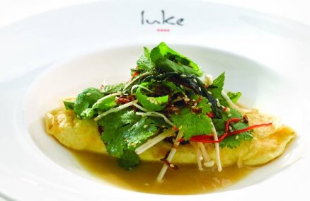 ‘Glass’ Sydney Crab Omelet at Salt Grill