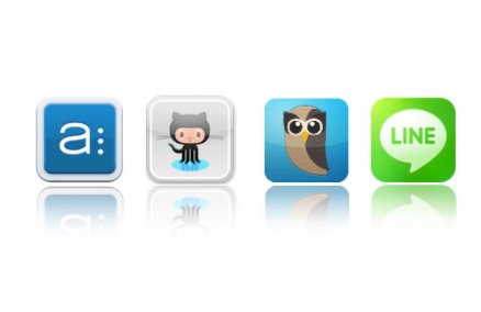 From left: Asana, Github, Hootsuite, Line