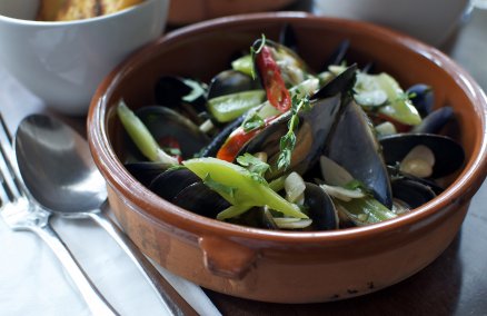 Australian Kinkawooka mussels at Oriole