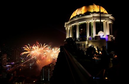 Bangkok Ball Drop at Lebua hotel