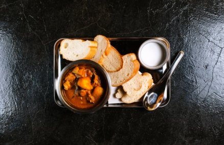 Curry chicken with cream at The Tuckshop