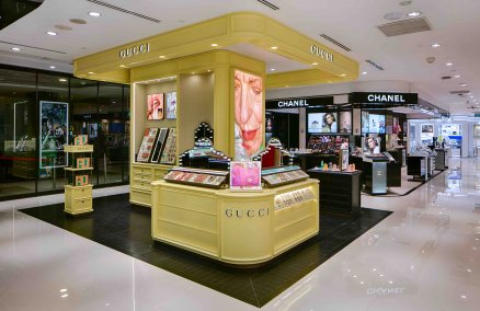 Gucci Beauty counter at BHG Bugis Beauty Hall
