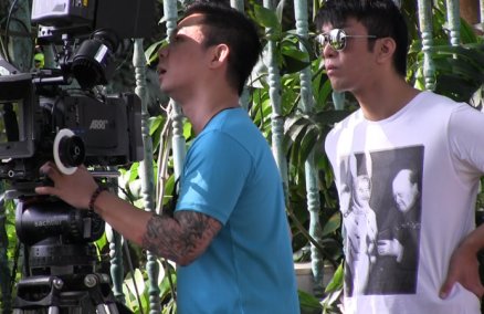 Behind the scenes of Popiah, by Royston Tan. Image courtesy of Chuan Pictures.