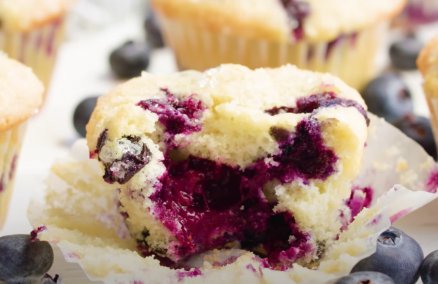 Blueberry muffins by The Stay At Home Chef