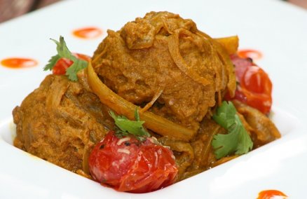 Cape Malay pickled fish at Town Restaurant, The Fullerton Hotel, Singapore