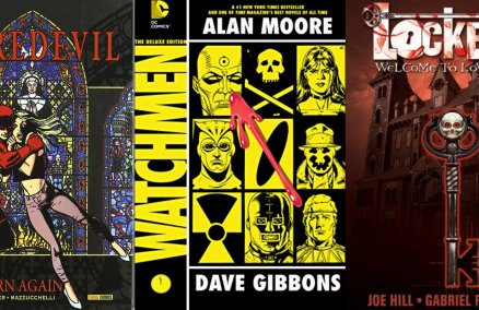 L-R: Daredevil: Born Again; Watchmen; Locke & Key