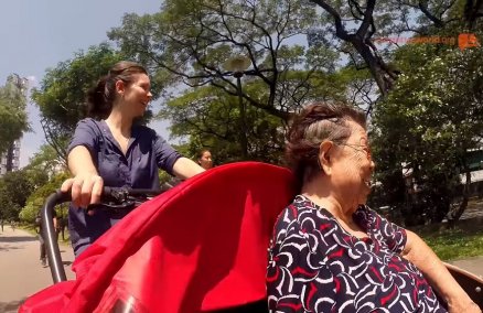 Still from "Take your grandma for a trishaw ride" by Our Better World