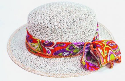 Dainty straw hat from JQ The Clothing Store