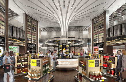 New liquor and tobacco boutique at T2 (artist's impression)
