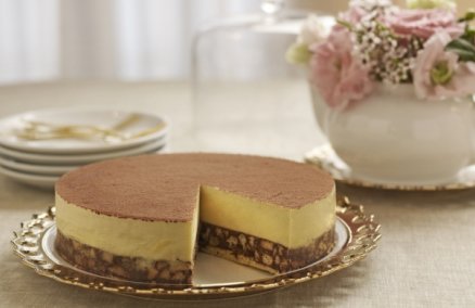 Durian chocolate marquise cake 