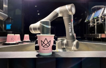Ella is Singapore's first robotic barista which can serve up to 200 cups of coffee an hour.