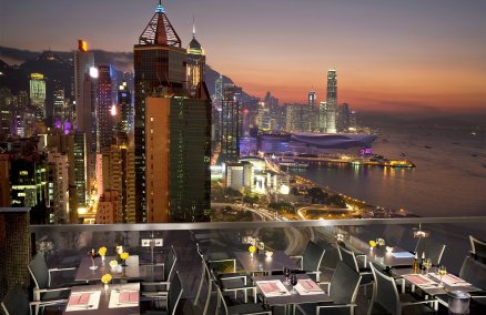The roof terrace of The Excelsior, Hong Kong