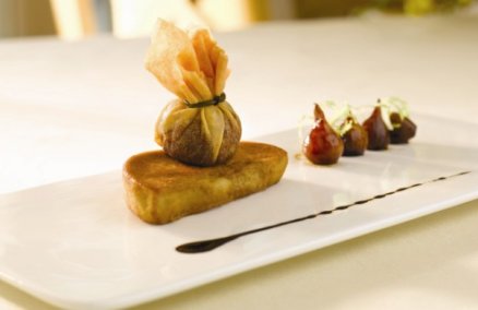 Fegato Grasso Scottato, foie gras with duck confit parcel