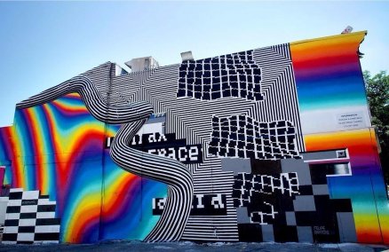 Untitled mural in Montreal (2016), Felipe Pantone