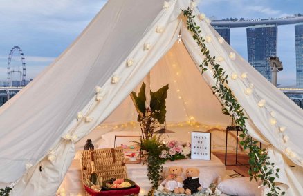 Glamping Under The Stars at The Fullerton Hotel Singapore