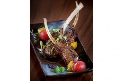Grilled lamb rack at Ku De Ta Singapore