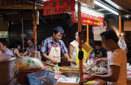 Bangkok street food stall