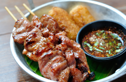 Grilled pork at Eat All Thai