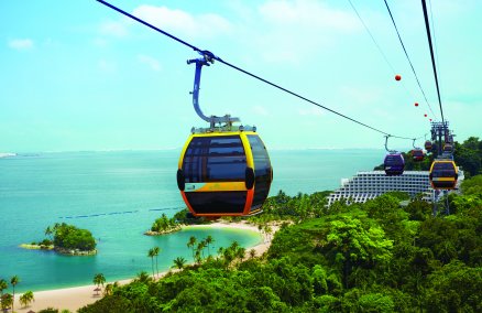 Sentosa's new cable car line