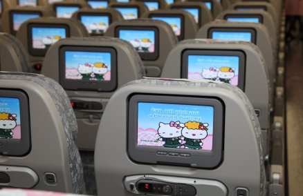 Hello Kitty flights, Eva Air