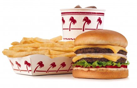 In-N-Out Double Double burger combo