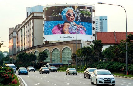 Francis Olarte, shot on iPhone billboards