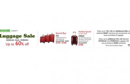 Isetan luggage sale
