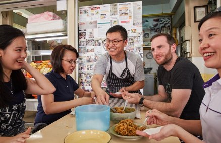 Airbnb co-founder Joe Gebbia making soon kueh in Singapore