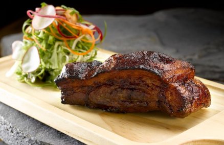 Joo Bar's slow-roasted Mangalitsa pork