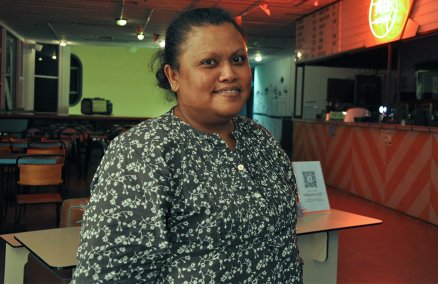 Kak Yati, custodian of The Projector