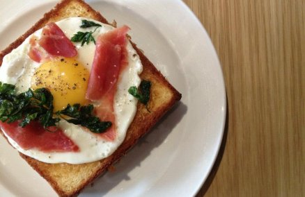 Ibérico ham & Manchego cheese croque madame; photo credit: Facebook