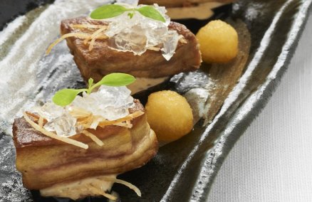 Foie gras with sake jelly at KU DÉ TA