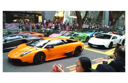 Lamborghinis on Orchard Road