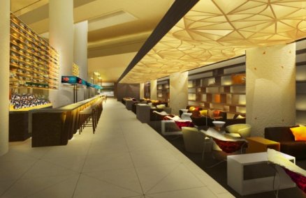 Rendering: Lobby Bar at the Pan Pacific Singapore