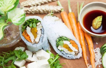 Lunch @ Kilo (PACT) - Veggie and tofu sushiro